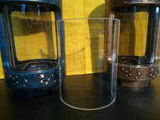 Glasscheibe Grablaterne Mond