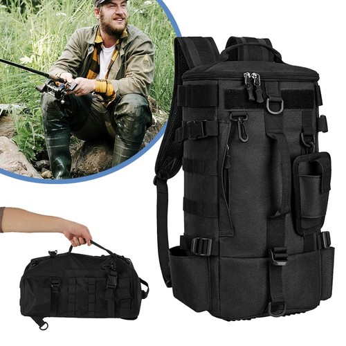 Angelrucksack mit rutenhaltern - angelrucksack,