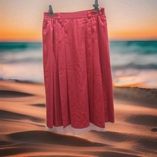 Damen Faltenrock Gr 44 Rot