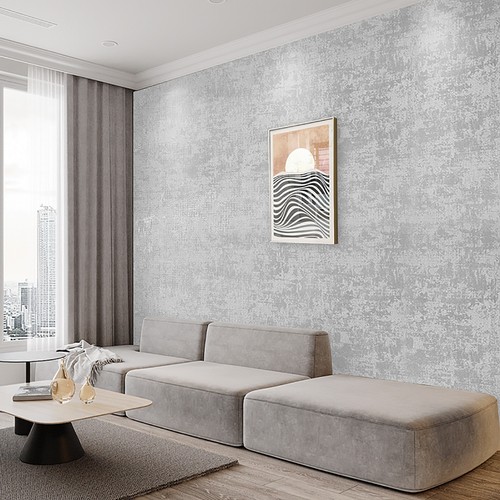 Betonoptik tapete silber - betonoptik,