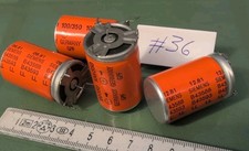4x SIEMENS LL KONDENSATOREN 350 V  100 μF GPF B43588 VINTAGE OVP NOS
