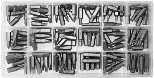 Stahl bitsortiment 4 - bitsortiment,, 1/4"