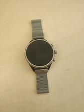 Fossil Q Damen Hybrid Smartwatch FTW6024 Aluminium Grau Armbanduhr DAU Uhr Grey