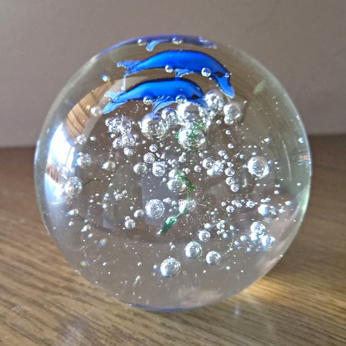 Glas briefbeschwerer glaskugel - glas,