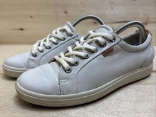 ECCO DAMEN SNEAKER HALBSCHUHE FREIZEITSCHUHE SCHNÜRSCHUHE GR:38 UK:5.5 CREMWEIẞ