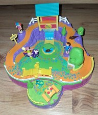 Polly Pocket CYCLING ACTION PARK 1998 mit Magnetfiguren