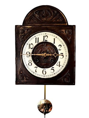 Jugendstil wanduhr mit - jugendstil, pendel