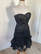Gothic Ballkleid Tüll Perlen