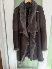 All Saints Lammfellmantel aus