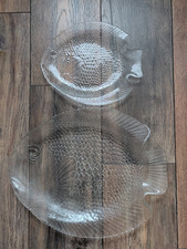 2 Glas Fischteller -