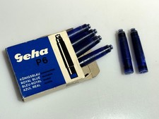 Geha Tintenpatronen Königsblau Blau Patronen original Geha Gehafüller P6 P/6