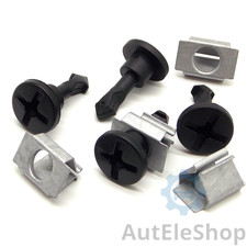 Set Stoßstange Abdeckung Anhängerkupplung Clips für Audi A4 A6 A8 VW Passat