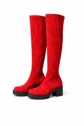 Comer velours stiefel rot - comer,