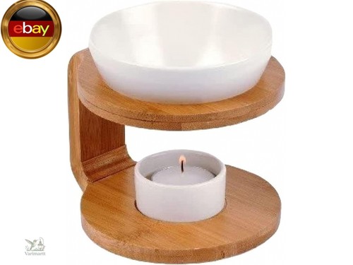 Duftlampe rund aus bambus - rund, bambus/