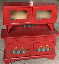 Alter Küchenschrank Puppenmöbel Massiv Holz