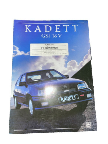 Prospekt brochure opel - prospekt,