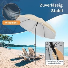 Sonnenschirm Ø135/155/175 cm Runder Gartenschirm Strandschirm UV-Schutz #07