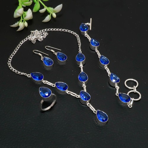 Tansanit quarz 925 sterling - quarz,