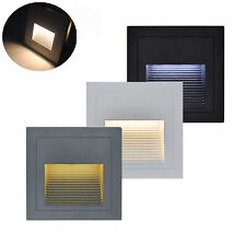 3W LED Wandeinbauleuchte Stufenlicht Treppenbeleuchtung Lampe Außen 230V IP65 