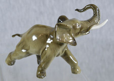 ALTE PORZELLAN FIGUR VON HUTSCHENREUTER - ELEFANT - MIT HR MARKE