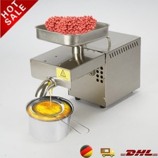 Elektrischer Edelstahl Ölpresse Maschine Ölmühle Pflanzenöl Presse Öl Presser