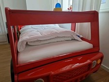 Feuerwehrbett mit Beleuchtung Feuerwehrmann Sam Mit Rahmen und Matratze 200×90 c