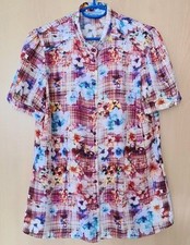 KA. Bluse Gr. 40 Bunt Geblümt