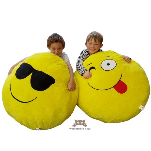 Emoji kissen riesig super - riesig,