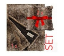 Felldecke Winterhome Puma / Wolf Felloptik  Webpelz Fellimitat 140x200 cm Fell