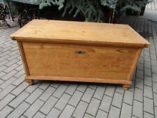 Truhe Flachdeckeltruhe Biedermeier um 1860 Weichholz Nr. 2