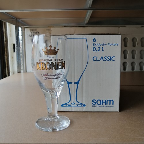 Dortmunder kronen bierglas - dortmunder,