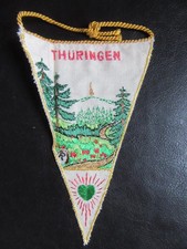 Kleiner Wimpel,Autowimpel Thüringen,gestickt