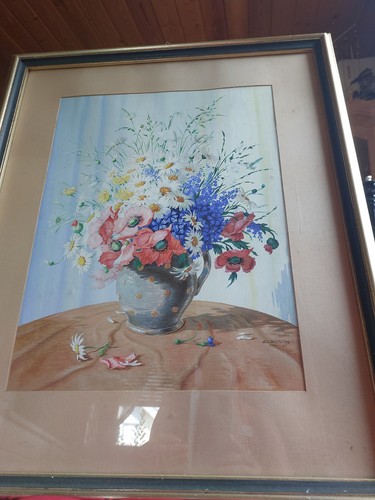 Aquarellbild blumen länge - blumen, ,länge