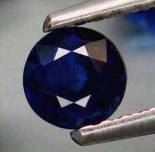 1x Saphir Rund Facettiert