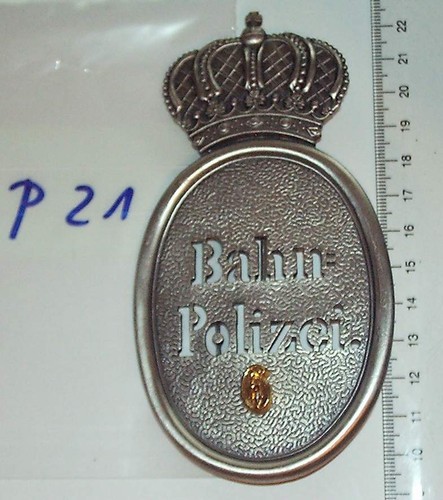 Bahnpolizei brustschild antik - brustschild,