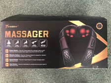 elektrisches Shiatsu Rücken Nacken Schulter Massagegerät - geöffnete Box & unbenutzt 