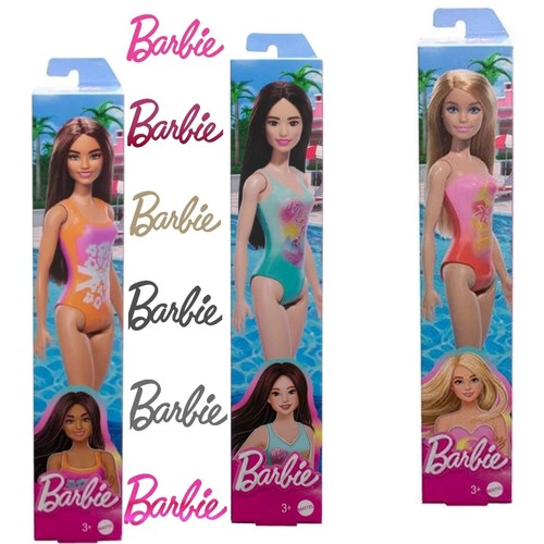 Barbie strandpuppe badeset - barbie,