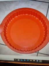 Tupperw Torten-Obst-Kuchen-Boden Silikon Backform Wellenrunde Quiche 26x3,5 back