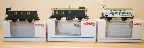 Märklin güterwagen - 3x,