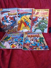 Superhelden Comics. Superman, Spinne (Super-Spider), Gerechtigkeitsliga.Konvolut