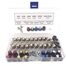 Vielseitiger Linear Potentiometer B5K-B100K mit Knöpfen – 20 Stück für Projekte