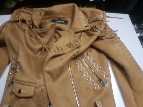 Zara fransenjacke wildleder - fransenjacke,
