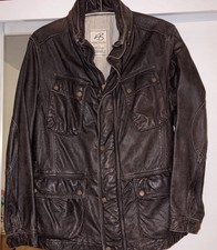 Herren Leder-Jacke Braun