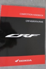 Honda CRF 450R / RX / RWE Competition Handbook "Feb 2022" Reparaturhandbuch "GB"