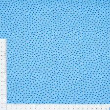 Blau mit Pünktchen