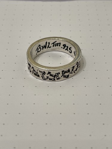 Bill wall wort stempel ring - bill, f