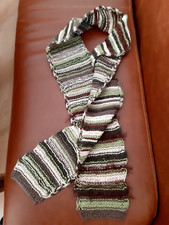 Damen Schal Handgestrickt, ca.160 cm lang und ca.12 cm breit, mehrfarbig