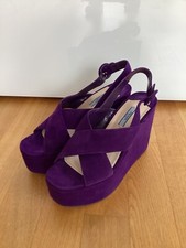 Prada Sandale Plateau lila Gr.38,5