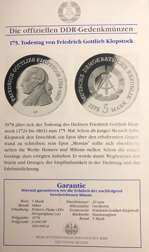 Ddr mark münze 1978 - mark,