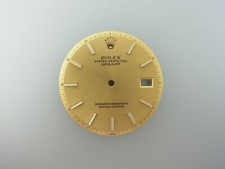 ROLEX Datejust 1603 1601 Zifferblatt Dial 36 mm Champagner GOLD Pie Pan original